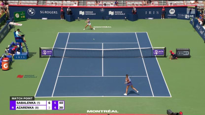 MATCH POINT: A. Sabalenka def. V. Azarenka; Montreal QF