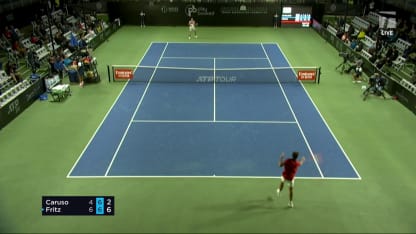 MATCH POINT: T. Fritz def. S. Caruso; San Diego 1R