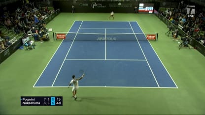 MATCH POINT: B. Nakashima def. F. Fognini; San Diego 1R