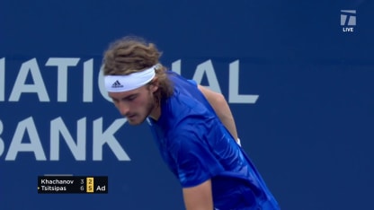 MATCH POINT: S. Tsitsipas def. K. Khachanov; Toronto 3R