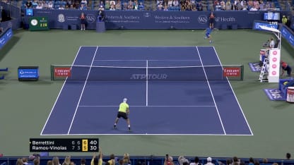 M. Berrettini def. A. Ramos- Viñolas; Cincinnati 2R
