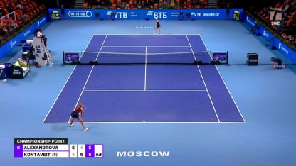 MATCH POINT: A. Kontaveit def. E. Alexandrova: Moscow F