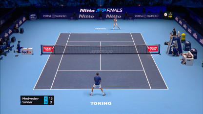 HIGHLIGHTS: Daniil Medvedev def. Jannik Sinner; ATP Finals Round Robin
