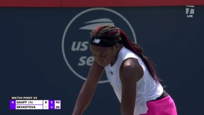 MATCH POINT: C. Gauff def. A. Sevastova; Montreal 1R