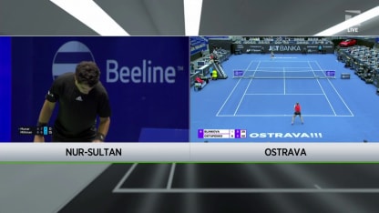  MATCH POINT: J. Ostapenko def. A. Blinkova; Ostrava 2R