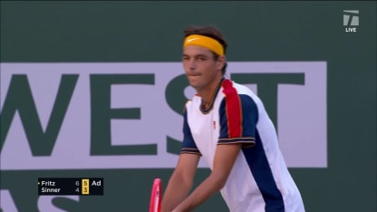 MATCH POINT: T. Fritz def. J. Sinner; Indian Wells 4R