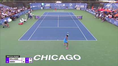 MATCH POINT: H. Su-wei def. V. Williams; Chicago 1R