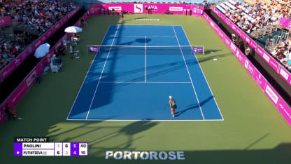 MATCH POINT: J. Paolini def. Y. Putintseva; Portoroz SF
