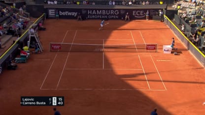 MATCH POINT: P. Carreño Busta def. D. Lajovic; Hamburg Open QF