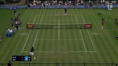 MATCH POINT: J. Sock def. A. Bolt; Hall of Fame Open 1R