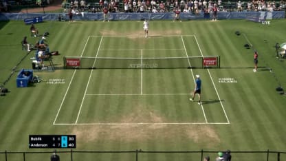 MATCH POINT: K. Anderson def. A. Bublik; Hall of Fame SF
