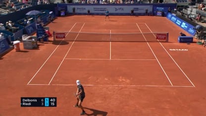 MATCH POINT: F. Delbonis def. L. Riedi; Gstaad 1R