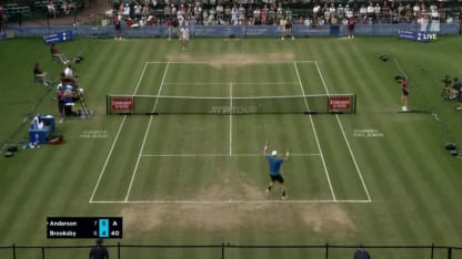 MATCH POINT: K. Anderson def. J. Brooksby; Hall of Fame F