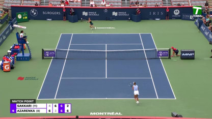 MATCH POINT: V. Azarenka def. M. Sakkari; Toronto 3R