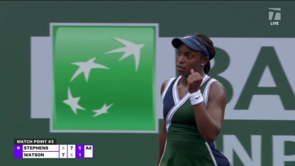 MATCH POINT: S. Stephens def. H. Watson; Indian Wells 1R