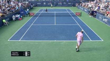 MATCH POINT: J. Millman def. R. Opelka; DC 3R