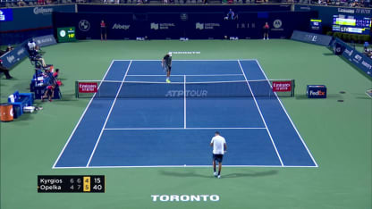 MATCH POINT: R. Opelka def. N. Kyrgios; Toronto 1R