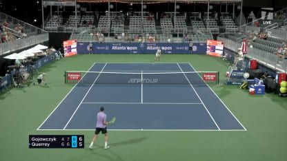 MATCH POINT: P. Gojowczyk def. S. Querrey; Atlanta 1R