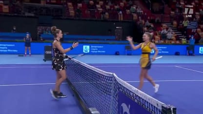 MATCH POINT: M. Sakkari def. S. Halep; Moscow QF