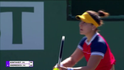 Highlights A Kontaveit Vs. B. Andresscu Indian Wells 3r
