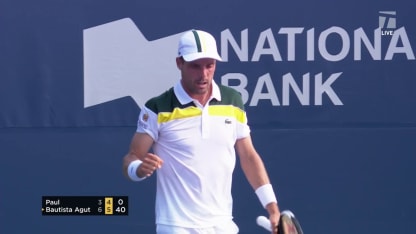 MATCH POINT: R. Bautista Agut def. T. Paul; Toronto 2R