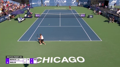 MATCH POINT: B. Bencic def. M. Inglis; Chicago 2R