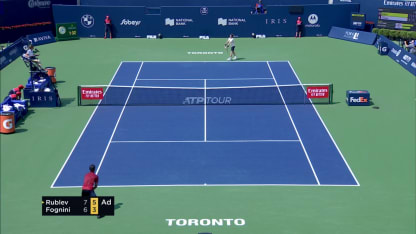 MATCH POINT: A. Rublev def F. Fognini; Toronto 2R