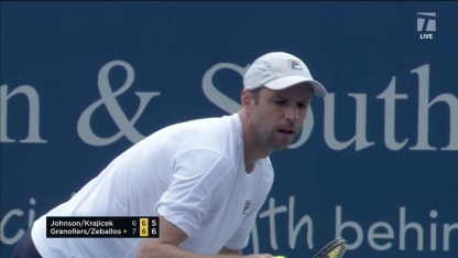 MATCH POINT: M. Granollers/H. Zeballos def. S. Johnson/A. Krajicek; Cincinnati F