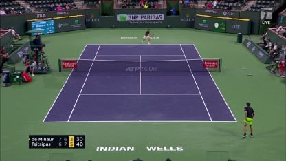 MATCH POINT: S. Tsitsipas def. A. de Minaur; Indian Wells 4R