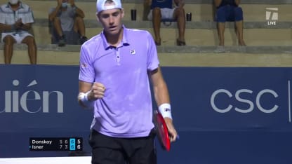MATCH POINT: J. Isner def. E. Donskoy; Mifel 2R