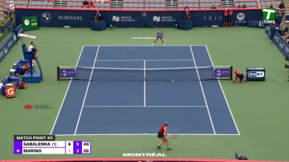 MATCH POINT: A. Sabalenka def. R. Marino; Montreal 3R