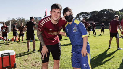 Liga Cordica 21 visits Atlanta United training