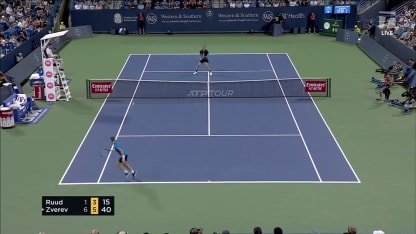 MATCH POINT: A. Zverev def. C. Ruud; Cincinnati QF
