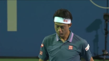 MATCH POINT: K. Nishikori def. S. Querrey; Citi Open 1R
