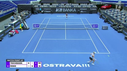 MATCH POINT: J. Teichmann def. A. Riske; Ostrava 2R