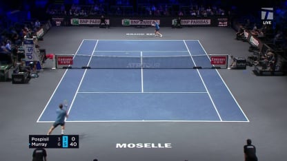 MATCH POINT: A. Murray def. V. Pospisil; Metz 2R