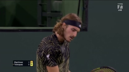 MATCH POINT: S. Tsitsipas def. P. Martinez; Indian Wells 2R