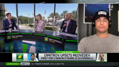 Tennis Channel Live: Dimitrov Upsets Medvedev