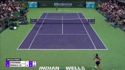 MATCH POINT: J. Pegula def. S. Stephens; Indian Wells 2R