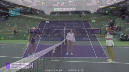 HIGHLIGHTS: A. Sasnovich def. E. Raducanu; Indian Wells 2R