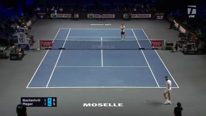 MATCH POINT: N. Basilashvili def. G. Mager; Metz 1R