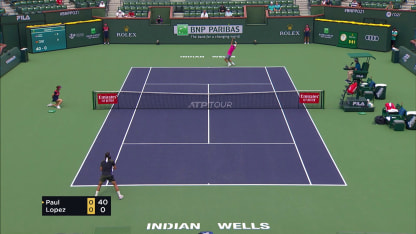 Highlights T. Paul Def. F. Lopez; Indian Wells 1r