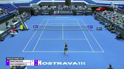 MATCH POINT: T. Martincova def. A. Pavylyuchenkova; Ostrava 2R