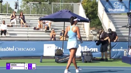 MATCH POINT: A. Li def. D. Vekic; Chicago 1R