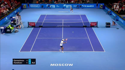  MATCH POINT: A. Karatsev def. E. Gerasimov; Moscow 2R
