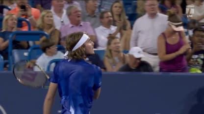 MATCH POINT: S. Tsitsipas def. F. Auger Aliassime; Cincinnati QF