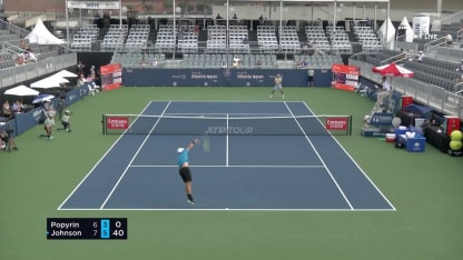 MATCH POINT: S. Johnson def. A. Popyrin; Atlanta 1R