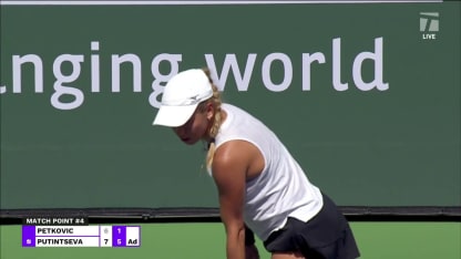MATCH POINT: Y. Putintseva def. A. Petkovic; Indian Wells 1R