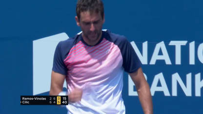 MATCH POINT: M. Cilic def. A. Ramos-Viñolas; Toronto 1R