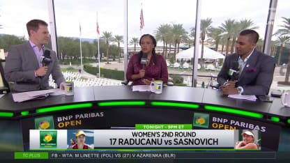 Tennis Channel. Live: Raducanu vs Sasnovich Preview